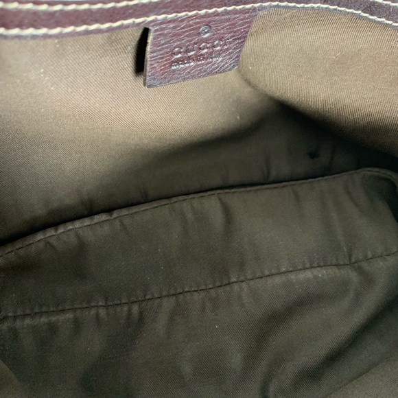 🔴SOLD🔴GUCCI Brown Leather "Britt" Shoulder Bag - Picture 8 of 8